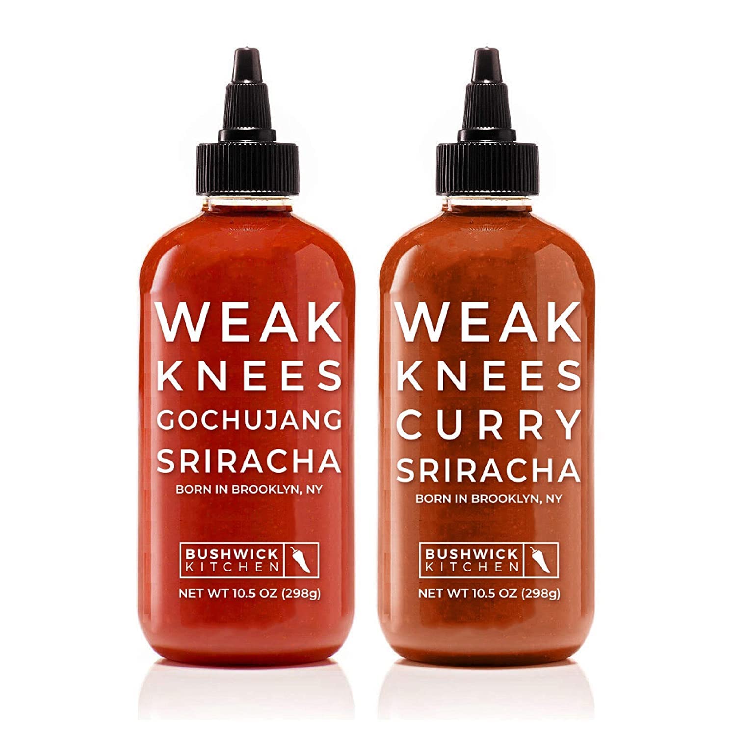 Weak Knees Gochujang Sriracha + Weak Knees Curry Sriracha Bundle Set