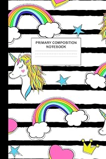 Primary Composition Notebook: Writing Journal for Grades K-2 Handwriting Practice Paper Sheets - Dainty Unicorn School Supplies for Girls, Kids and ... 1st and 2nd Grade Workbook and Activity Book