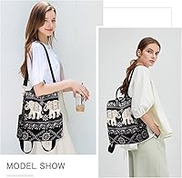 Vista 82 de Mochila impermeable liviana de nailon antirrobo para mujer, Caqui, M