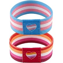 Rainbow Bracelet, 2PCS Rainbow Pride Bracelet for LGBTQ+ Community, Stretch Elastic Wristband for Pride Month Events and Daily Wear, Rainbow Accessories Pride, Two Design Options Available