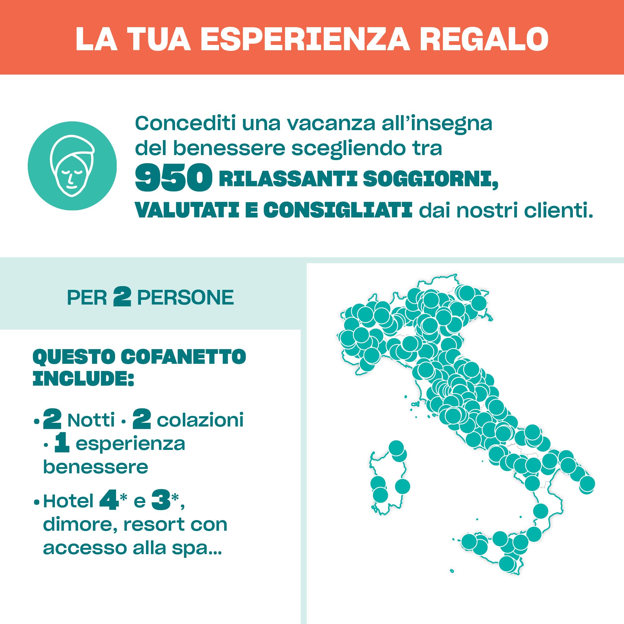 Smartbox - Cofanetto regalo 3 giorni con benessere - Idea regalo per Lui e Lei - 2 notti con colazione e pausa relax per 2 persone