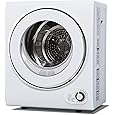 110V Portable Clothes Dryers 950W Compact Dryer 1.6cu.ft Front Load Stainless Steel 11lbs Electric Dryers Machine with Exhaust pipe for Apartment,RVs,Dorms,Auto Stop and Easy Control