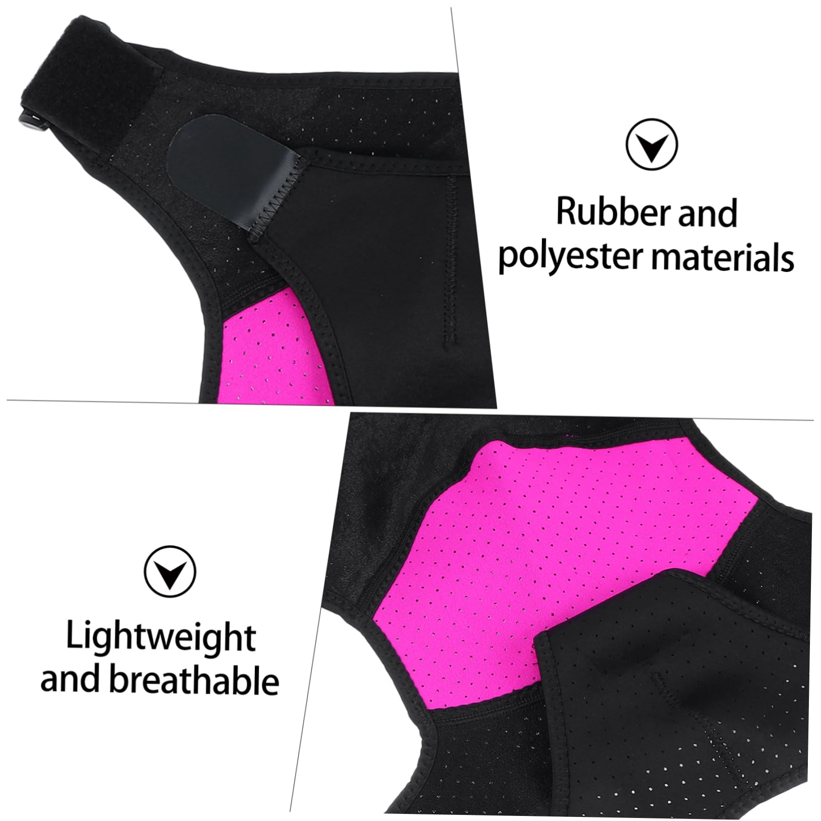 FOMIYES Men Women Shoulder Support Impact Pads Compression Shoulder Brace for Sports Cuff Support Sleeve Shoulder Strap