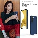 YATWIN Silicone Back Case for Samsung Galaxy S22 Plus, Soft-Touch Phone Back Cover for Samsung Galaxy S22 Plus - Dark Blue gallery image