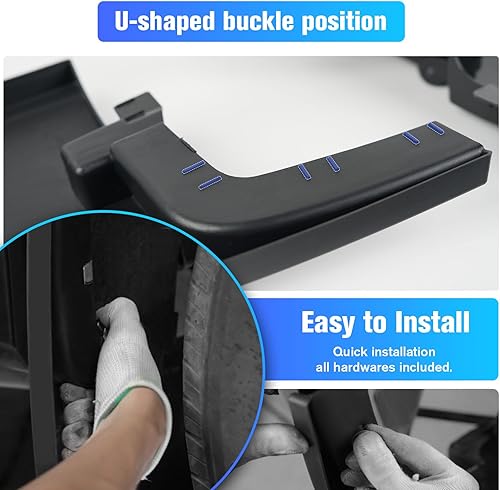 Miniatura 5 de LitMiRaCle Mud Guards Ford F150 Accessory, 4 Pcs Tires Fender, Front and Rear Mudguard for Ford F150 201520162017201820192020 (with OEM Fender