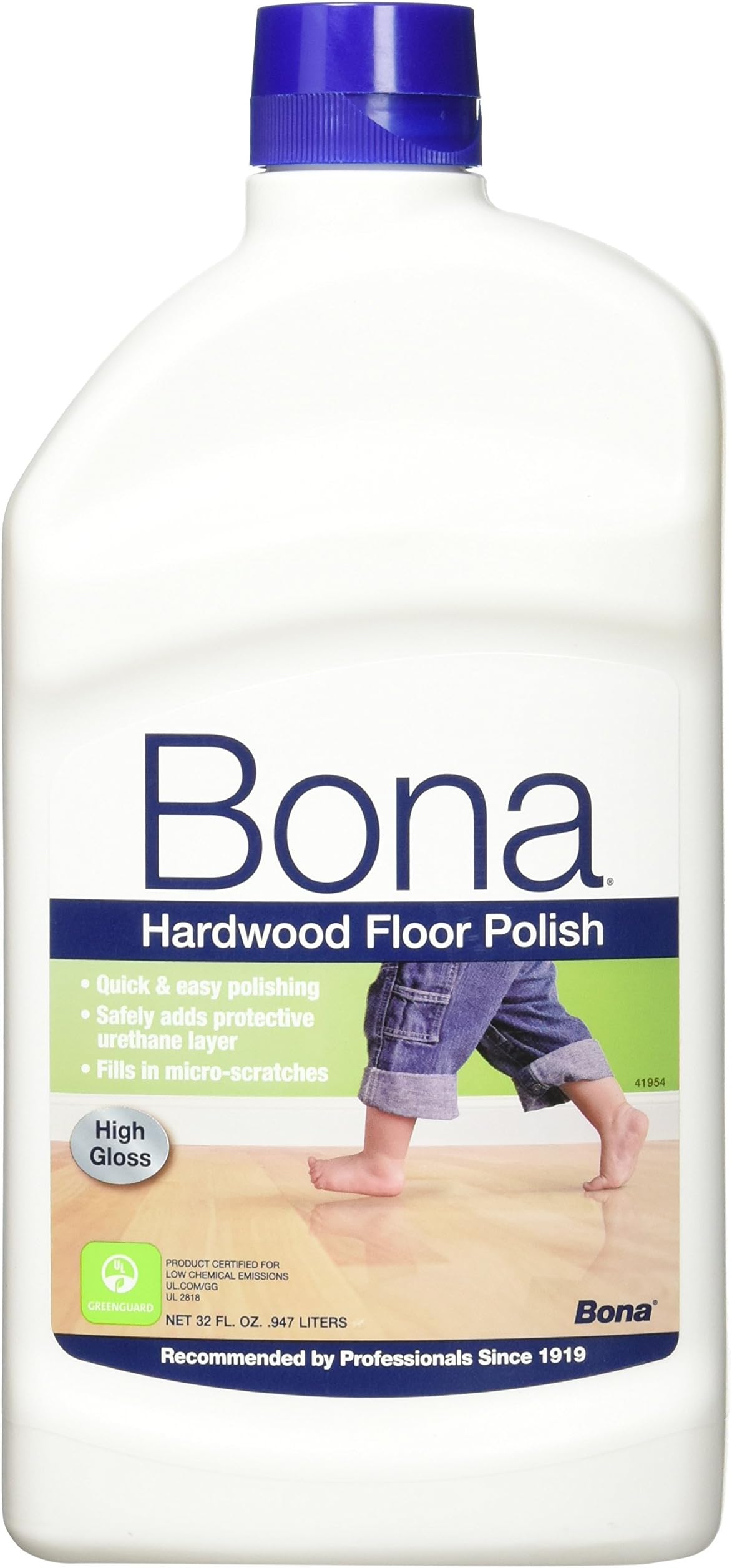 Bona Hardwood Floor Polish High Gloss, 36 oz, Packaging