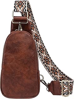 Bolso bandolera para mujer, diseño étnico de poliuretano, versátil, color sólido, con correa tejida