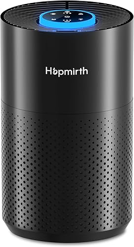 Purificadores de aire mejorados para dormitorio y hogar con filtro HEPA H14, cubre hasta 1280 pies cuadrados, entrada de aire de 360°, purificador