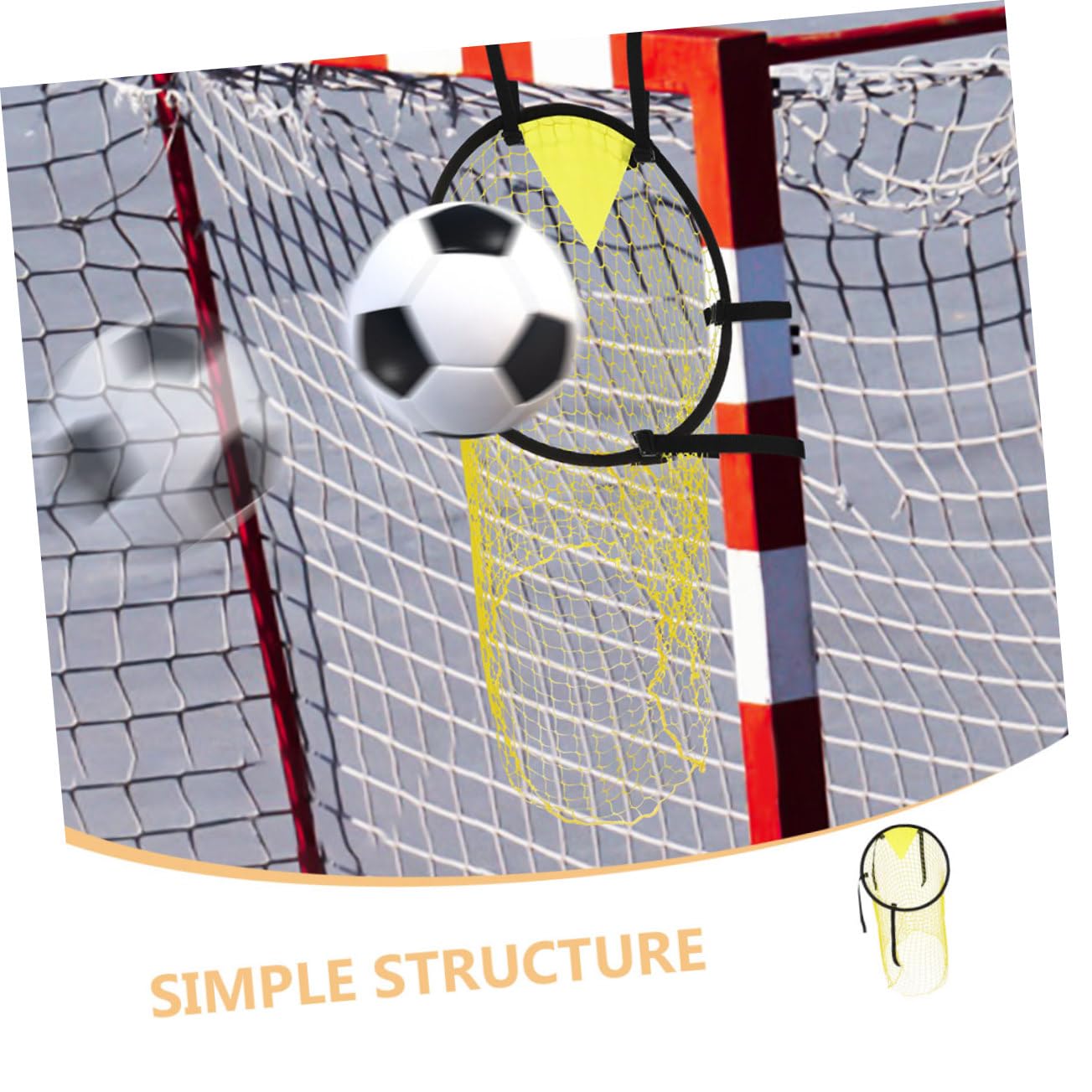 KICHOUSE Soccer Training Net for Football Practice Durable Net for Indoor Backyard Use Football Lovers Enthusiasts for Skill Development