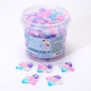 5 in 1 Laundry Beads Super Cleaning Scents Beads Laundry Long Lasting Fragrances Concentrated Washing Convenient Fresh Softener Deep Clean for Clothes Gentle Detergent for Home & Travel (50 PCS)