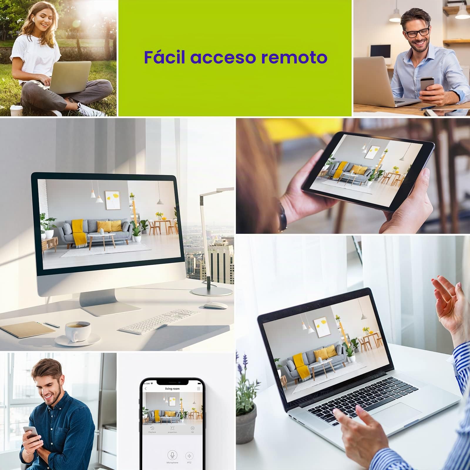 SANNCE 3MP Camara Vigilancia Exterior WiFi con Detección de Personas/Vehículos/Mascota, visión Nocturna por Infrarrojos, IP66 Resistente a la Intemperie (2 cámaras)