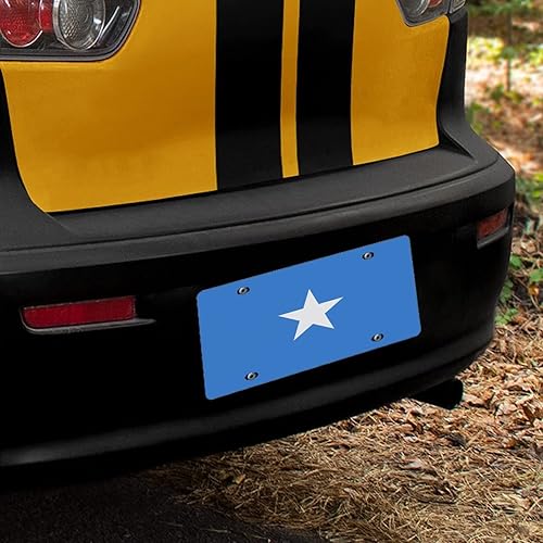 Miniatura 6 de Matrícula frontal de Somalia con bandera de Somalia, placa decorativa novedosa de matrícula de recuerdo de la bandera nacional para hombres,
