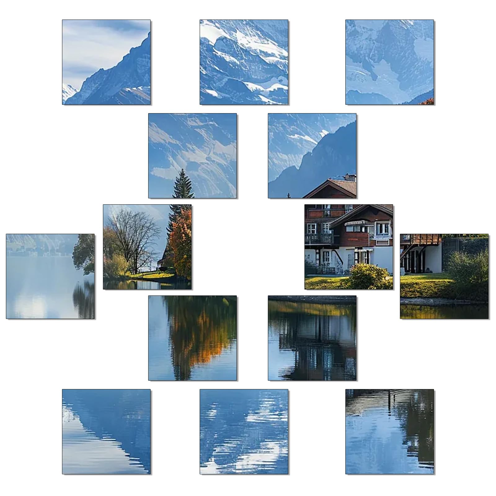 Lusofie 50 Pcs Square Mini Mirror Small Mirrors for Crafts Self Adhesive Mirror Tiles Acrylic Mirror Sheet for DIY Projects Crafts Mosaics Art Supplies and Home Decor(1 x 1 Inch)