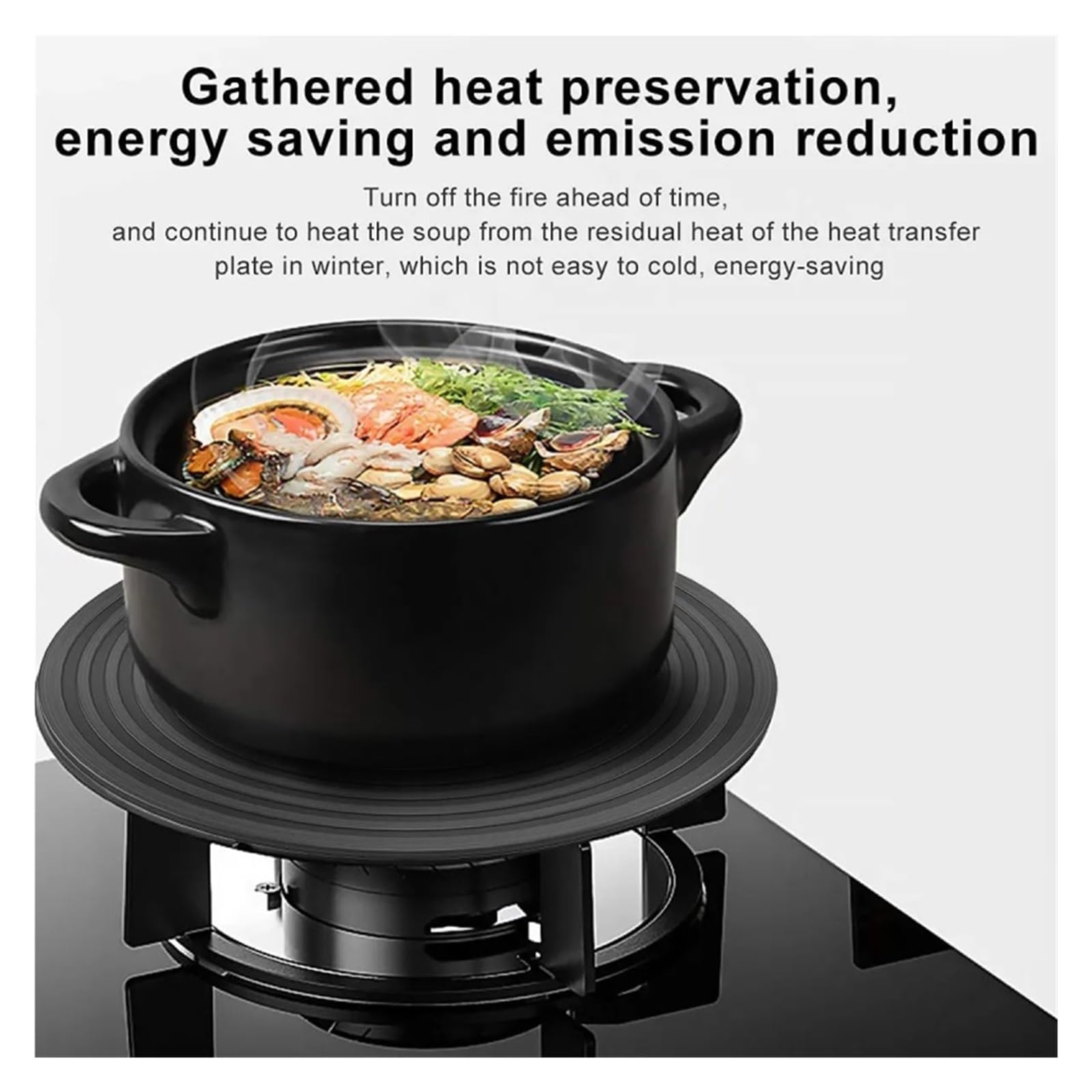 Difusor De Calor De Cocina De 24/28 Cm, Distribuidor Absorbente, Placa De Conducción De Calor, Estufa De Gas De Acero Inoxidable, Accesorio for Estufa De Cocina, Almohadilla Difusora(24cm)