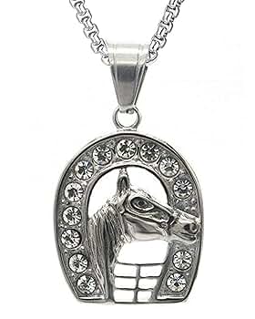 Best Dealz Stainless Steel CZ Horse Shoe Spur Horseshoe