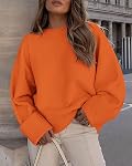 PRETTYGARDEN Women's Fall Oversized Sweaters Casual Crewneck Pullover Long Sleeve Fuzzy Chunky Knit Tops Blouse