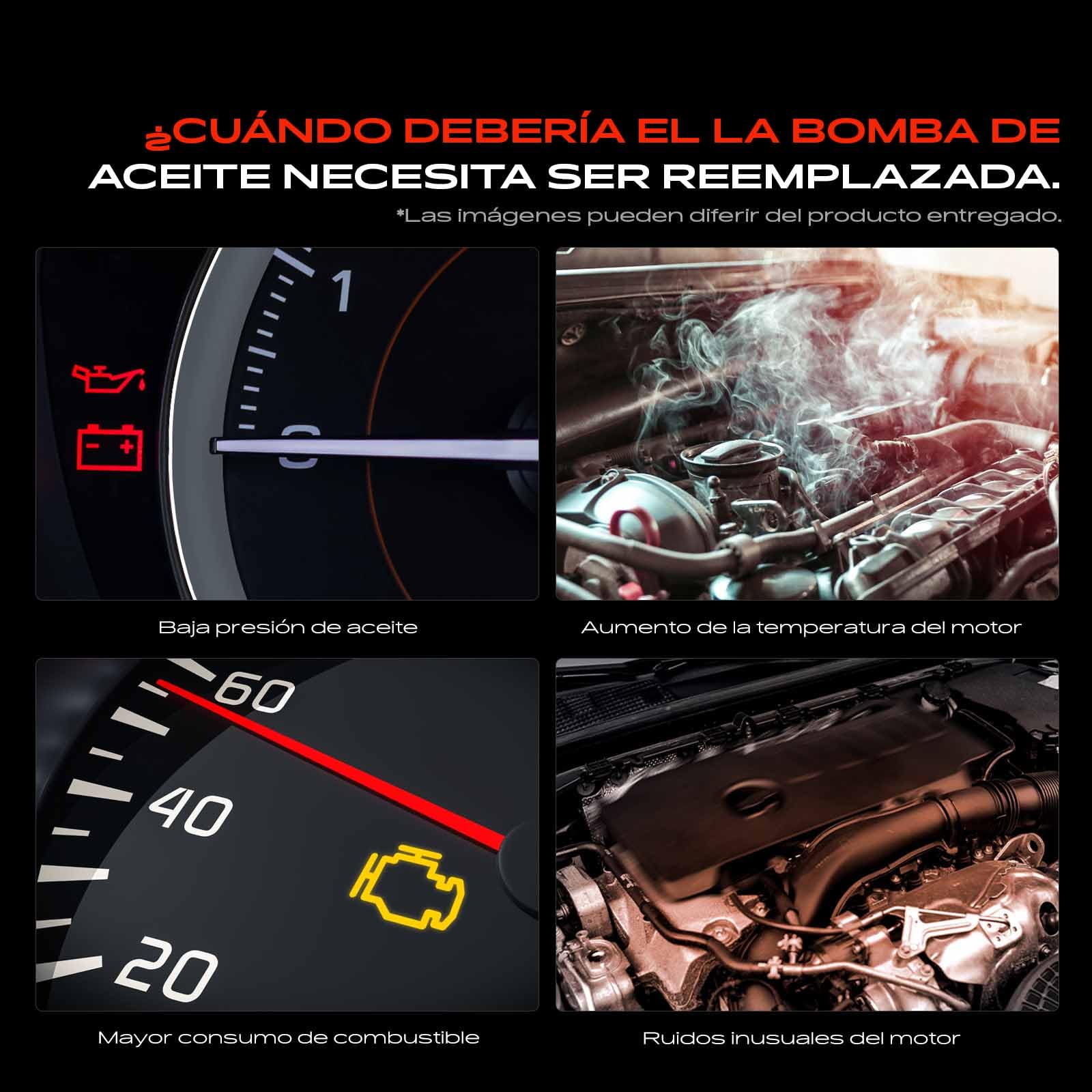 Frankberg Bomba de aceite Oil Gasolina Compatible con 207 CC WD 1.6L 207 WA WC 1.4L M.i.n.i R56 1.6L 207 SW WK 1.4L M.i.n.i R56 1.4L Replace# 1001.H1