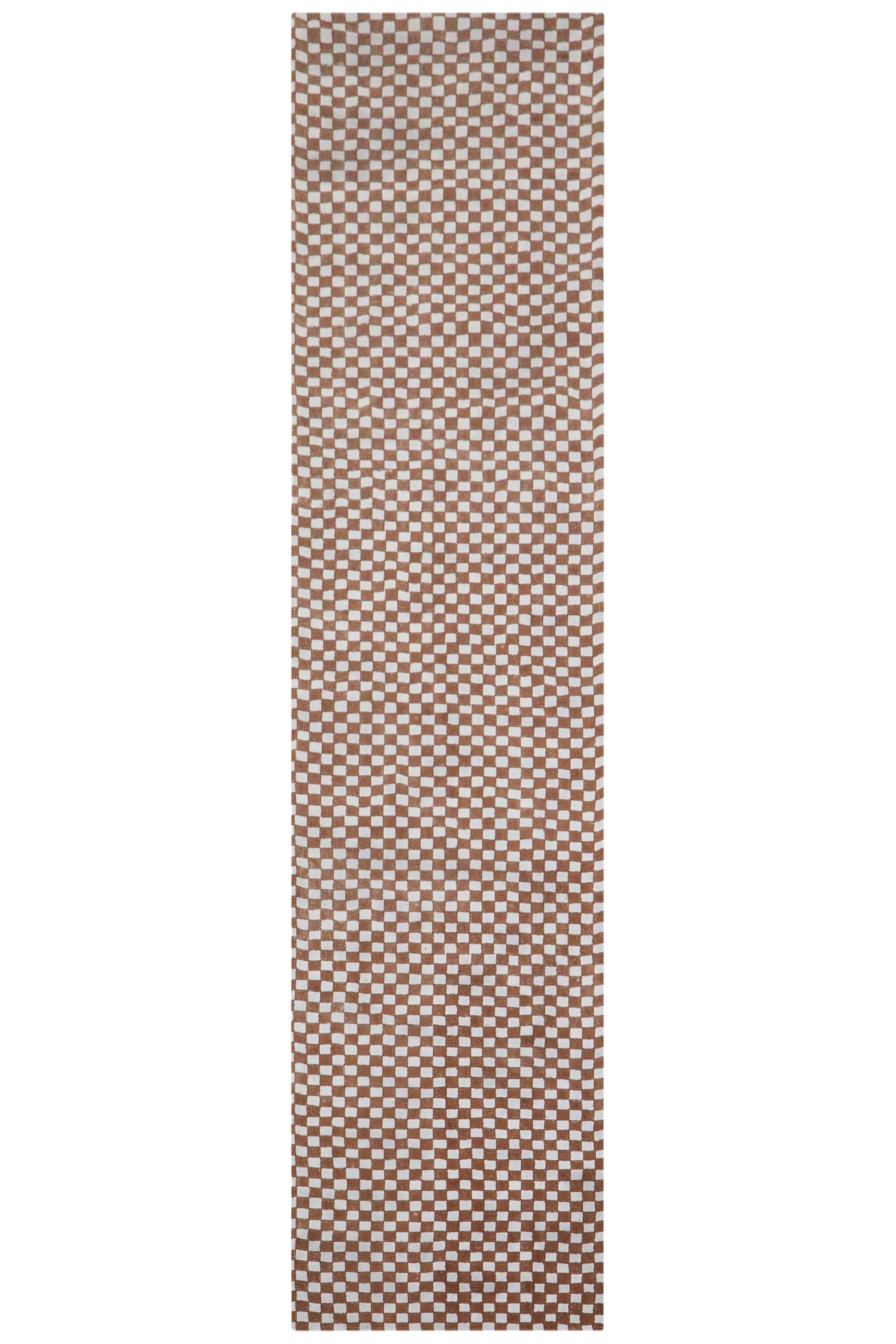 Tapis en coton dhurrie imprimé main bleu clair bordeaux extérieur 18x25
