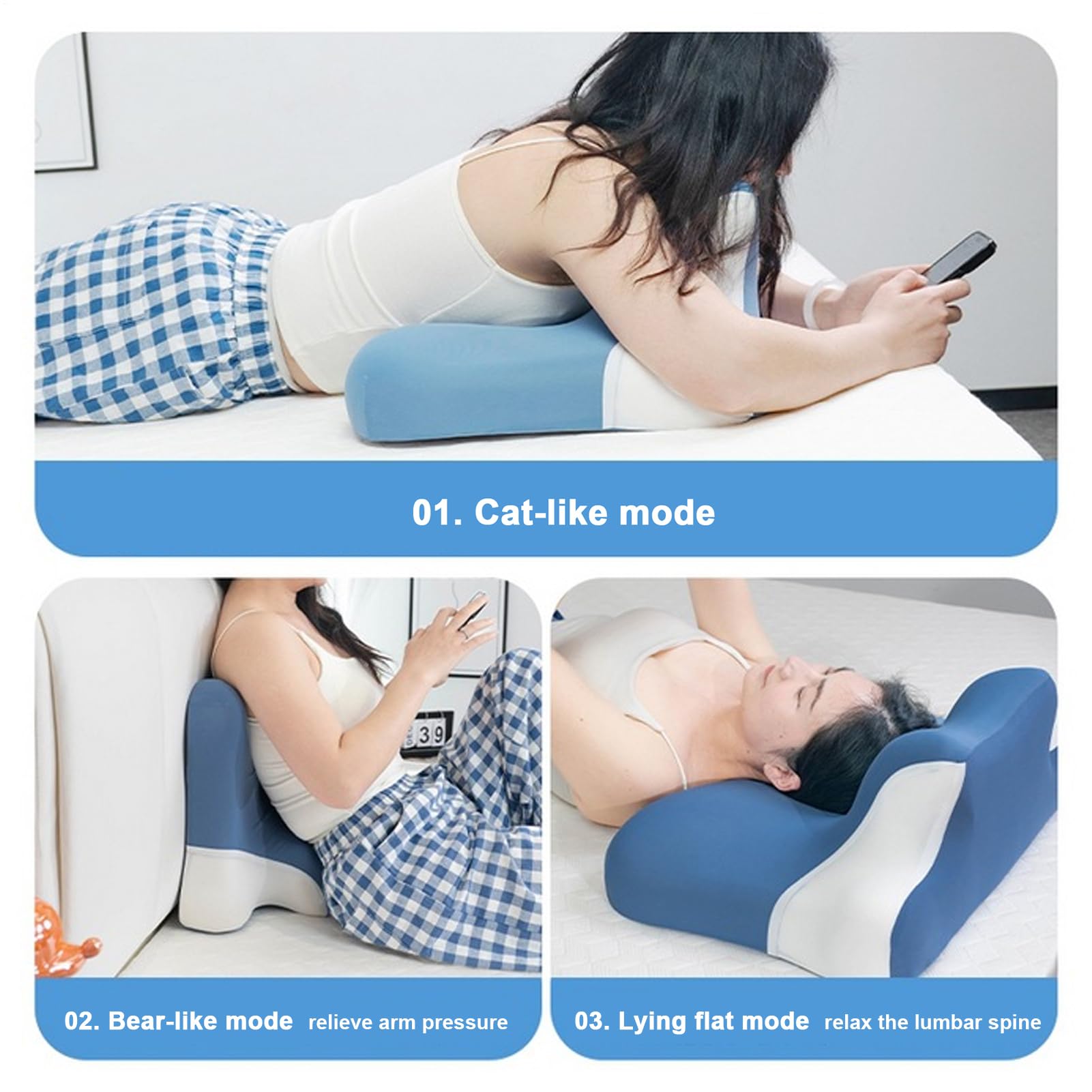 Poduszka do spania, przenośna podkładka pod twarz, ergonomiczna poduszka podtrzymująca, wygodna poduszka relaksacyjna do rekonwalescencji po ciąży, wellness, miękka, wyprofilowana konstrukcja, do