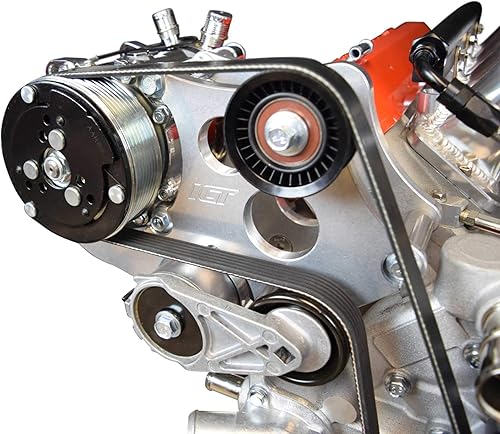 Miniatura 7 de ICT Billet Kit de soporte para compresor de aire acondicionado compatible con LS Corvette - Sanden 508 AC LS AC GTO 551474-1