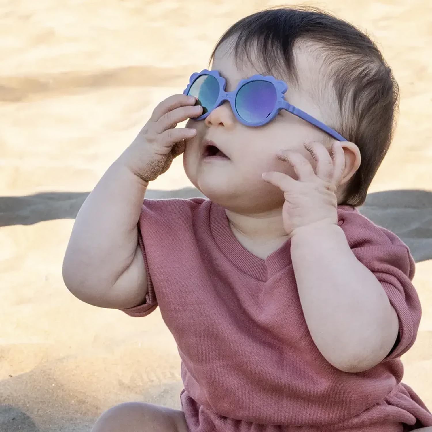 Ki ET LA Lunettes de soleil bébé Lion 0-4 ans incassable protection UV 100%
