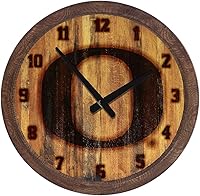 Vista 61 de The Fan-Brand NCAA Oklahoma Sooners: Faux Barrel Top Wall Clock Sports Team Bar Sign Décor - Home Man Cave, Party Decoration - Made On Demand
