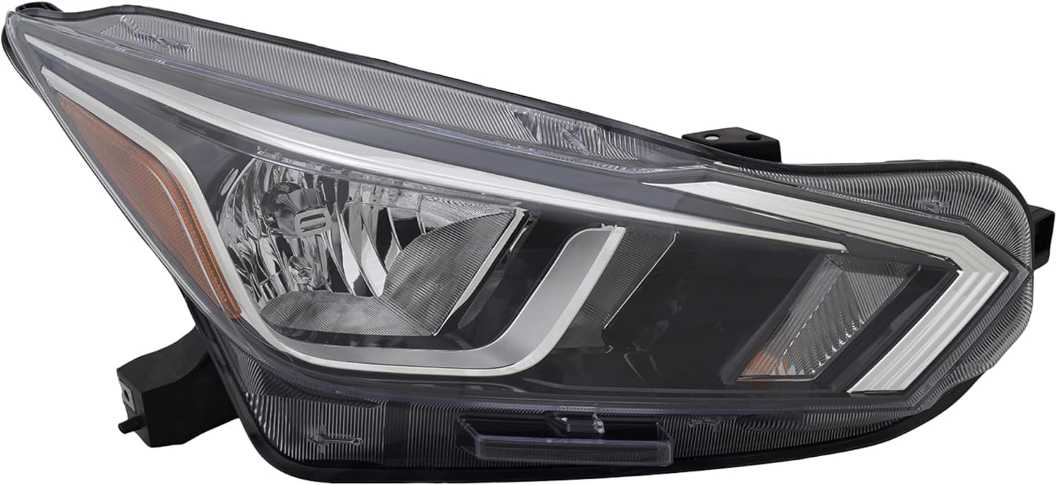 Headlamp Replacement For Nissan Versa 2020-2022 S/SV Halogen Headlight Assembly with Bulbs Right Side/Passenger Side Partslink: NI2503273C / OEM: 26010-5EE0A CAPA Certified