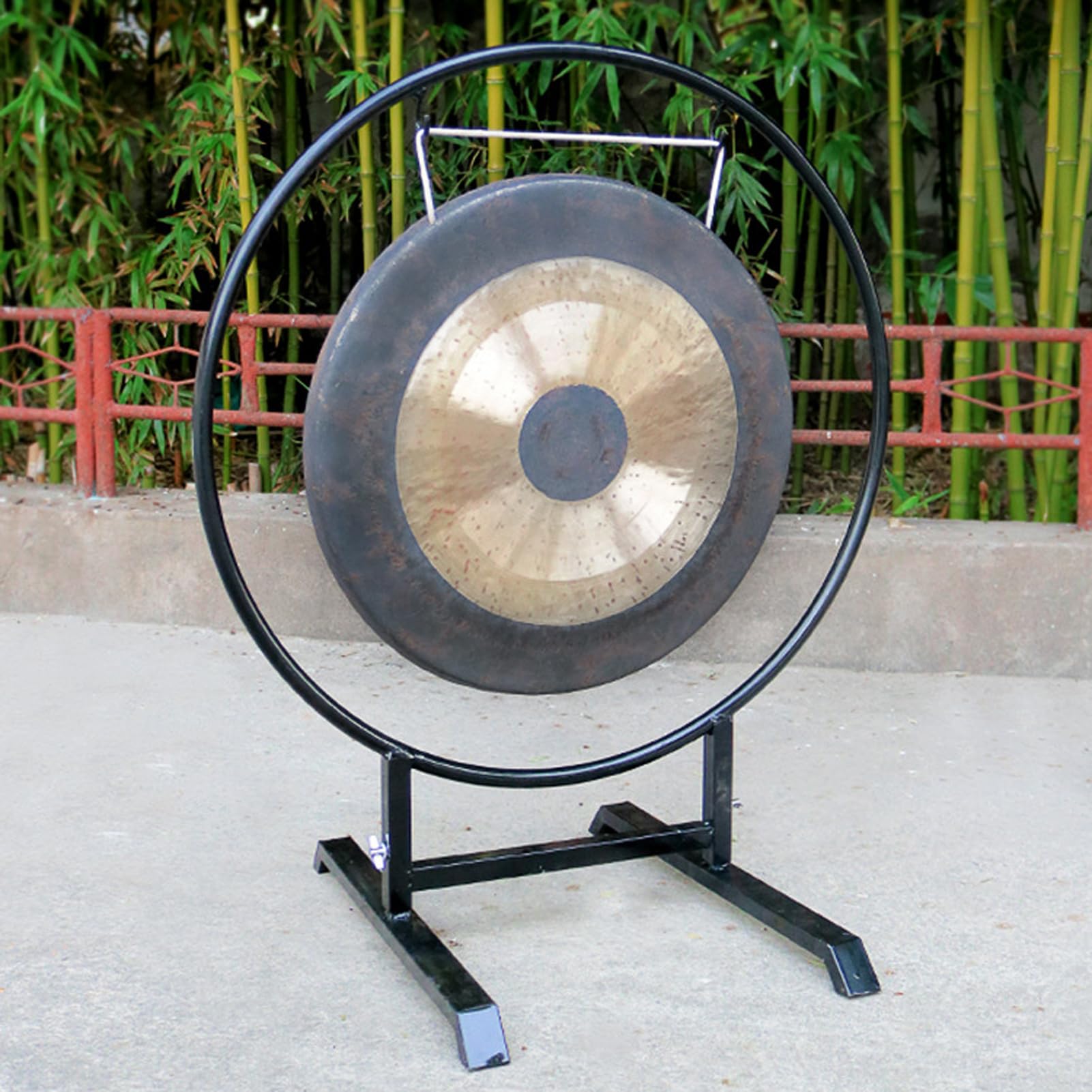50cm, Soporte de Gong Grande, Estante para Gong, Marco de Gong con Estructura en O, es el Accesorio Gong, Hay Diferentes tamaños para Elegir