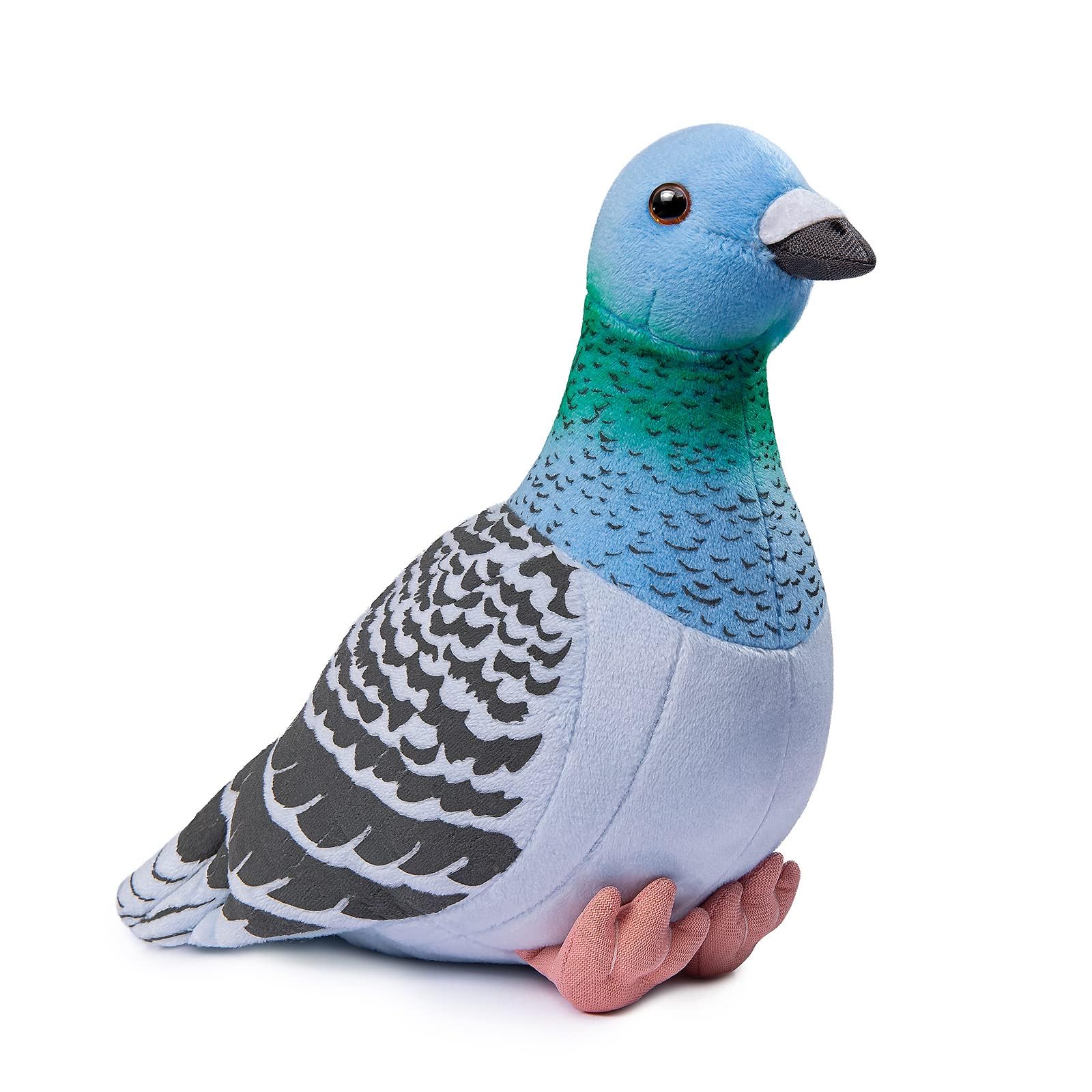 lilizzhoumax Pigeon Plush Toy 9inch Cute Rock Dove Realistic Stuffed Animal Wild Bird Plush Toy Super Soft Pigeon Plush Home Decoration Animal Toys Gift for Kids Halloween Christmas - blue — image 1