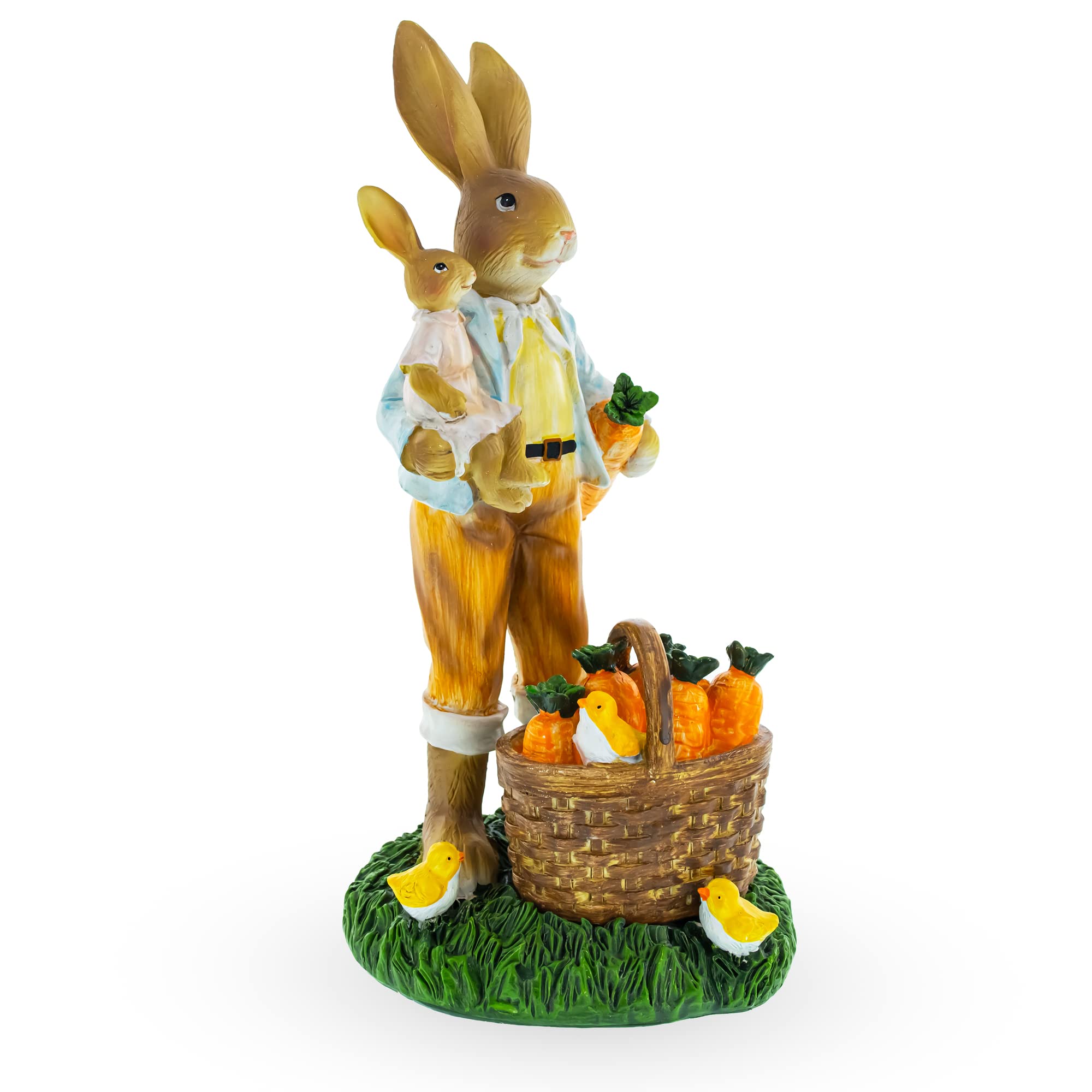 Figurine Père et fils lapin à offrir pour la fête des pères ou Pâques