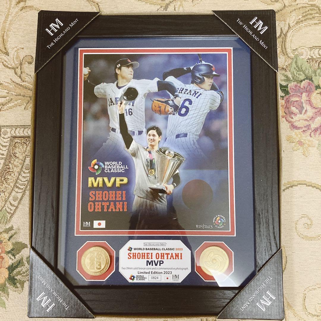 大谷翔平　2023 WBC ダブルフォト　限定品 限定品 大谷翔平 WBC MVP ダブルフォトミント キリ番】wbc優勝記念