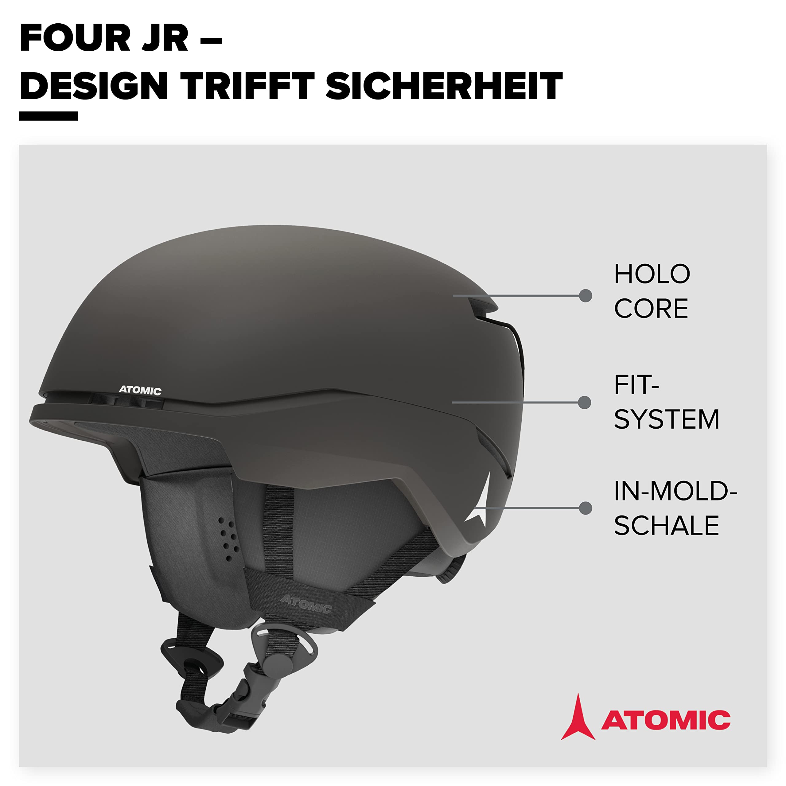 ATOMIC FOUR JR, Casco da Sci per Bambini