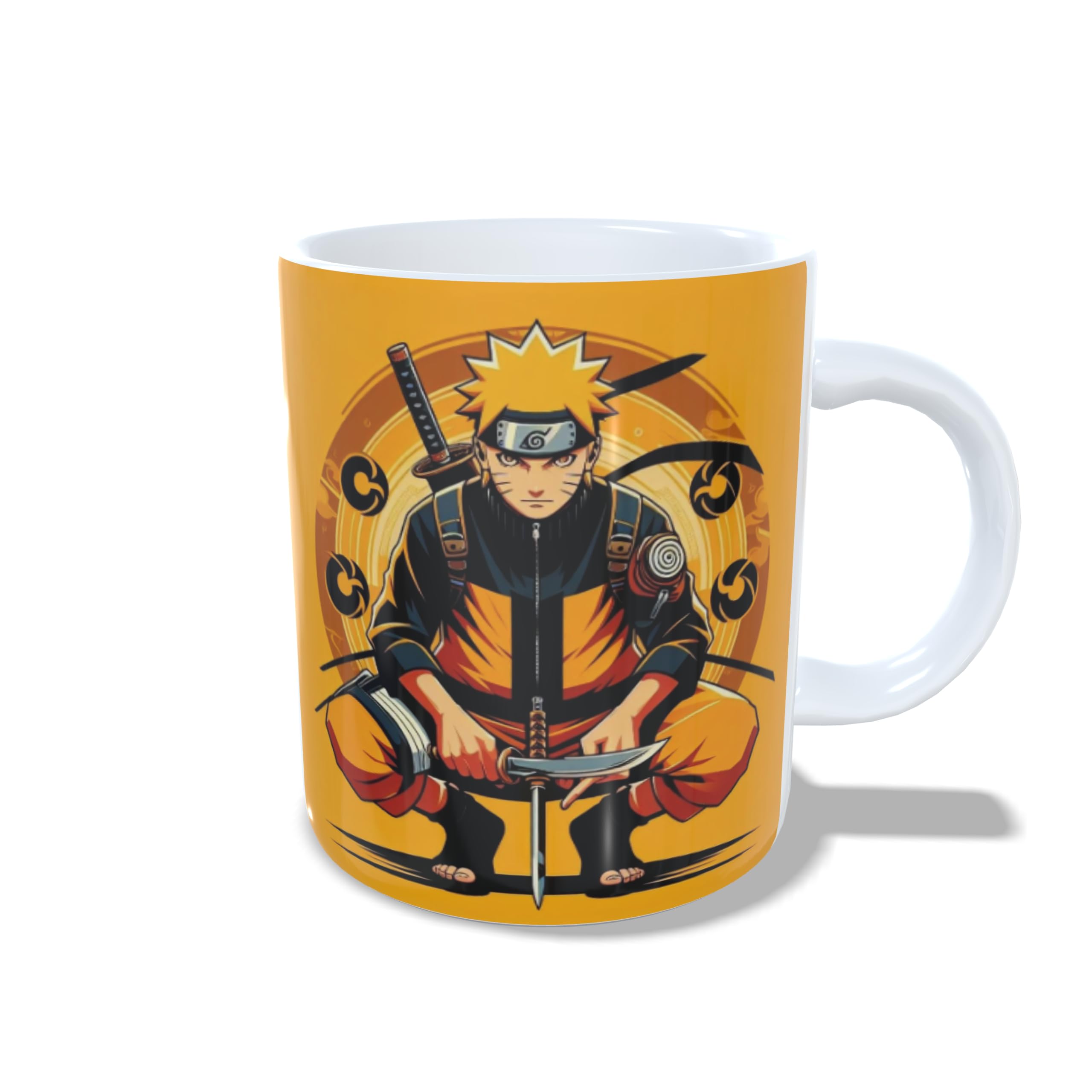 Gift Export Hub Anime Printed Coffee Mug - Naruto-Sasuke Edition: 330ml Ideal for Gifting and Presenting.print00d8gst