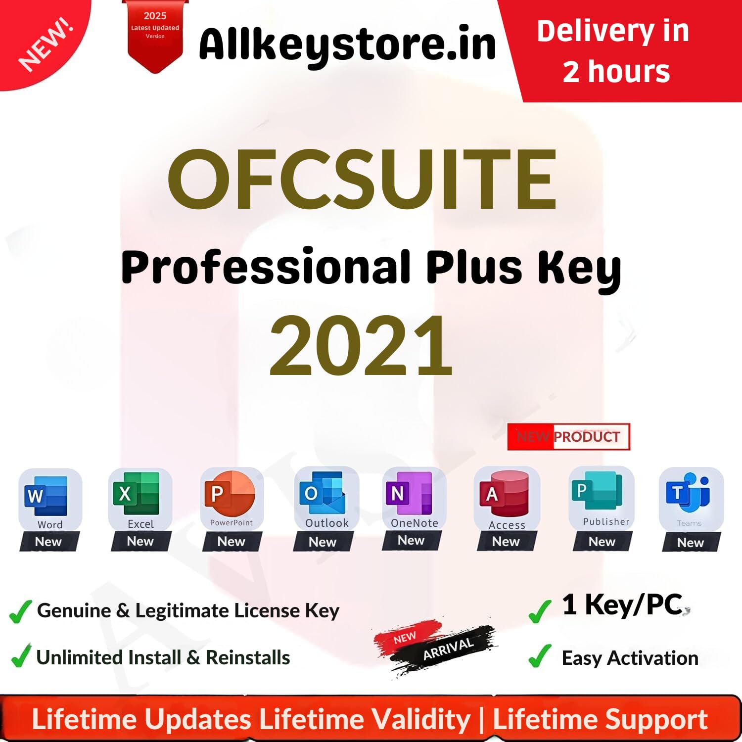 OFCSUITE 2021 Pro Plus Lifetime License Key | DELIVERY IN 2 HOURS | 1 Key/1PC