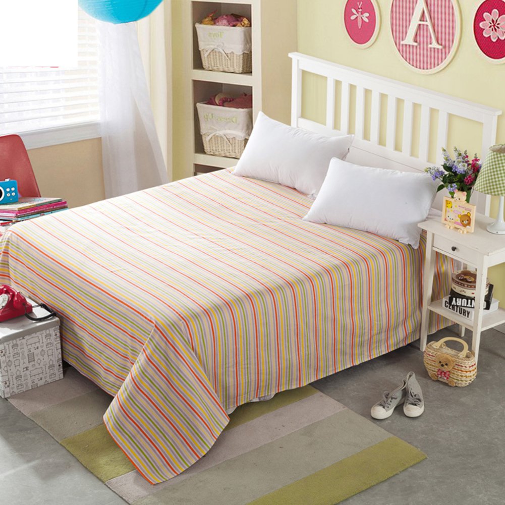 Draps en coton supérieur double épaisseur pour couchage 240x265cm