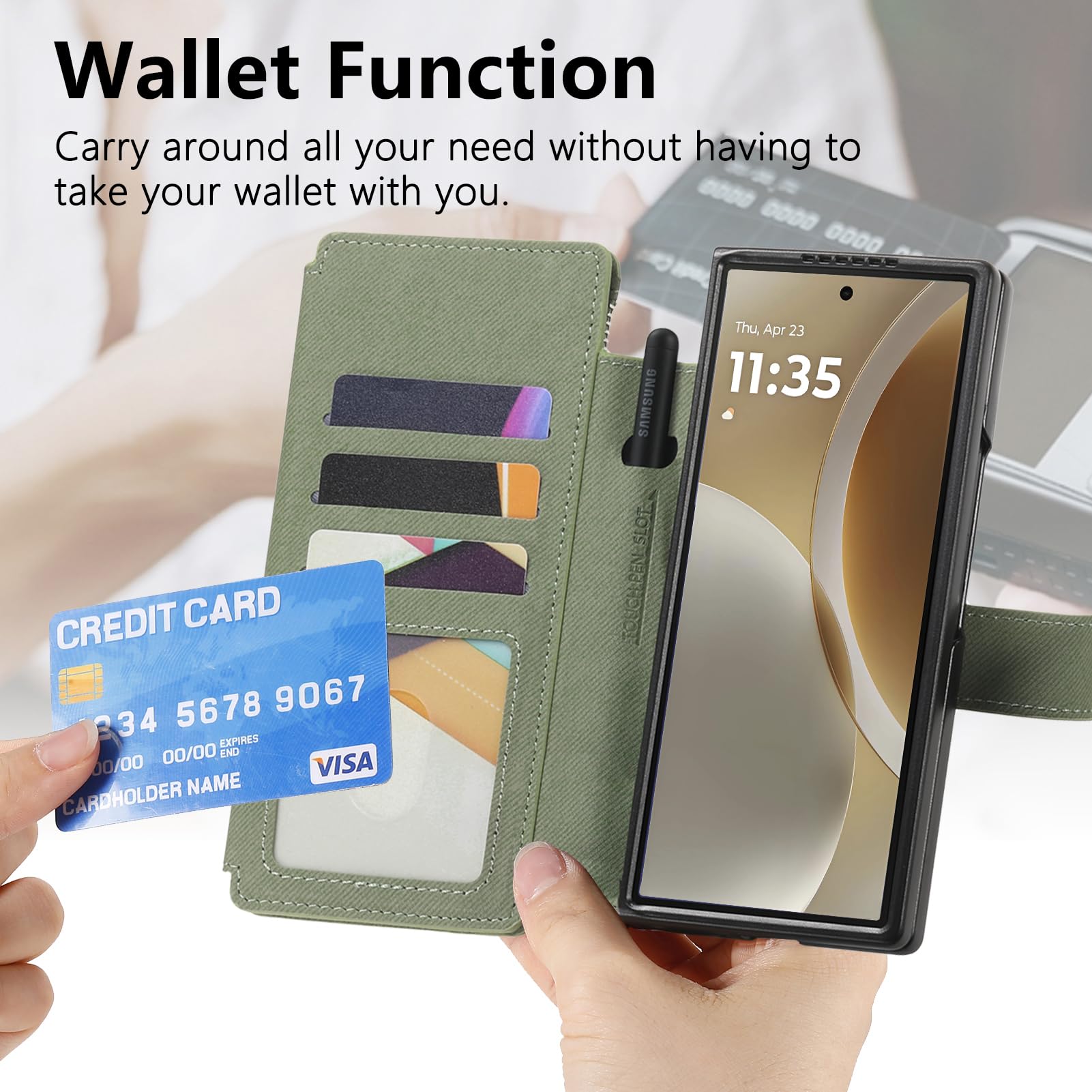 XBW - Custodia a portafoglio pieghevole per Motorola Razr, con
