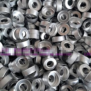 WellieSTR 1000PCS 20mm Bi-Metallic Crimp Cap,Aluminium Caps Without Septa,Natural Aluminum Tear-Off Unlined Seal,Aluminum Crimp Seal, Flip-Off Caps Without Septa
