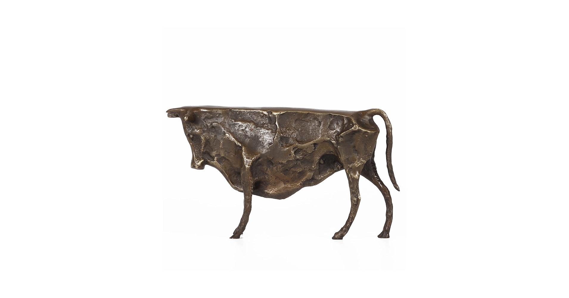 Amazon.co.jp: NILEEBUKER 9.2インチ L ブロンズ 雄牛像 ピカソ