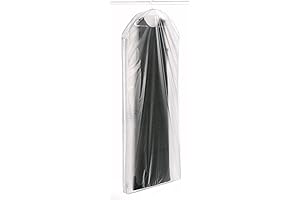 Whitmor Zippered Gown Bag, Clear - Organize and Protect Your Gowns on the Go
