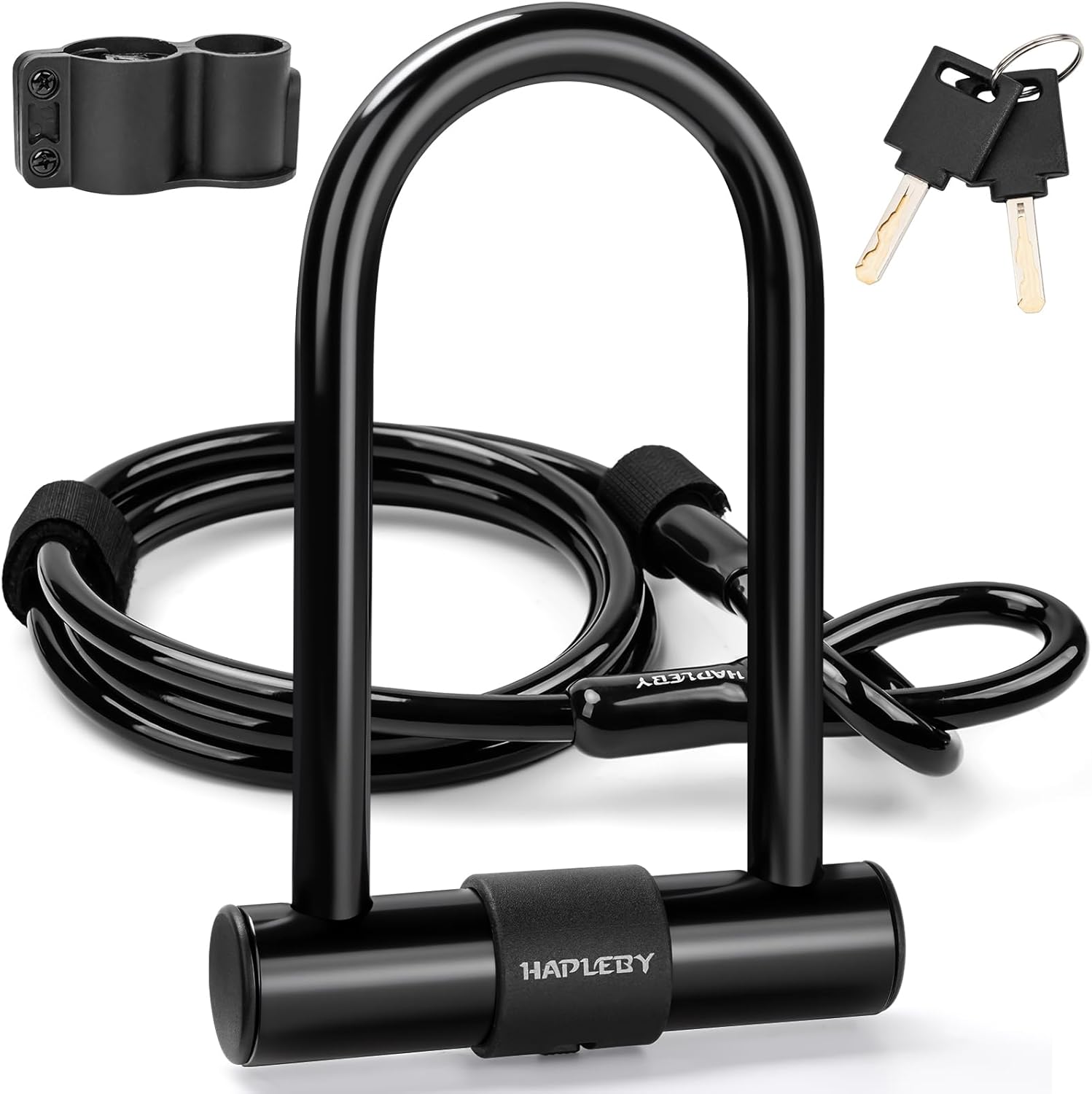 Hapleby Premium Bike Lock Set with 2 Keys