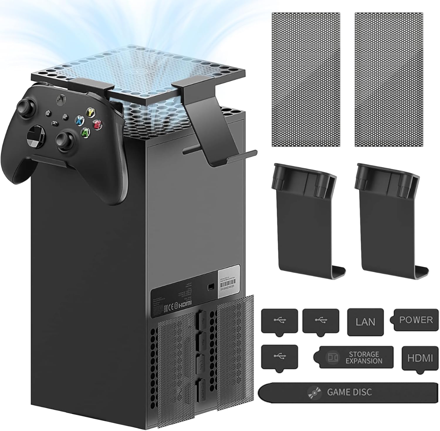 Soporte De Pared Con Soporte De Carga De Refrigeración Para Xbox Series - Foto 6