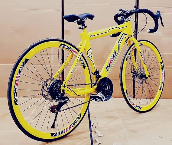 Neo Speed Racer Cycles with Dual Disc Brakes and 21 Derailleurs (Gears)