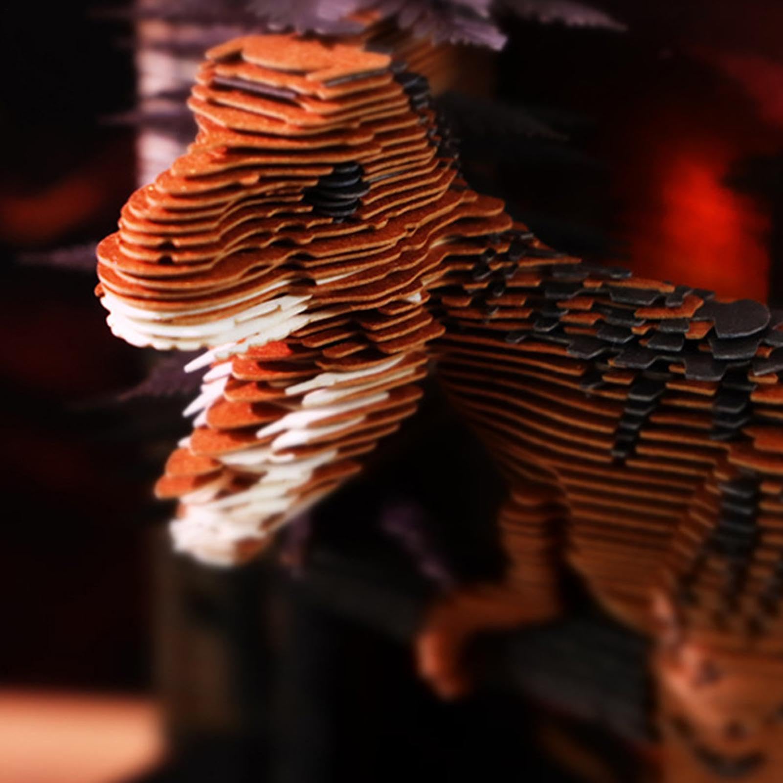3D-Schreibtischkalender, lustig, zum Abreißen, Papierschnitzerei, Kunst, Dinosaurier-Haftnotizen | Tischkalender 2027 zur Gewohnheitenverfolgung Schule Büro Deko