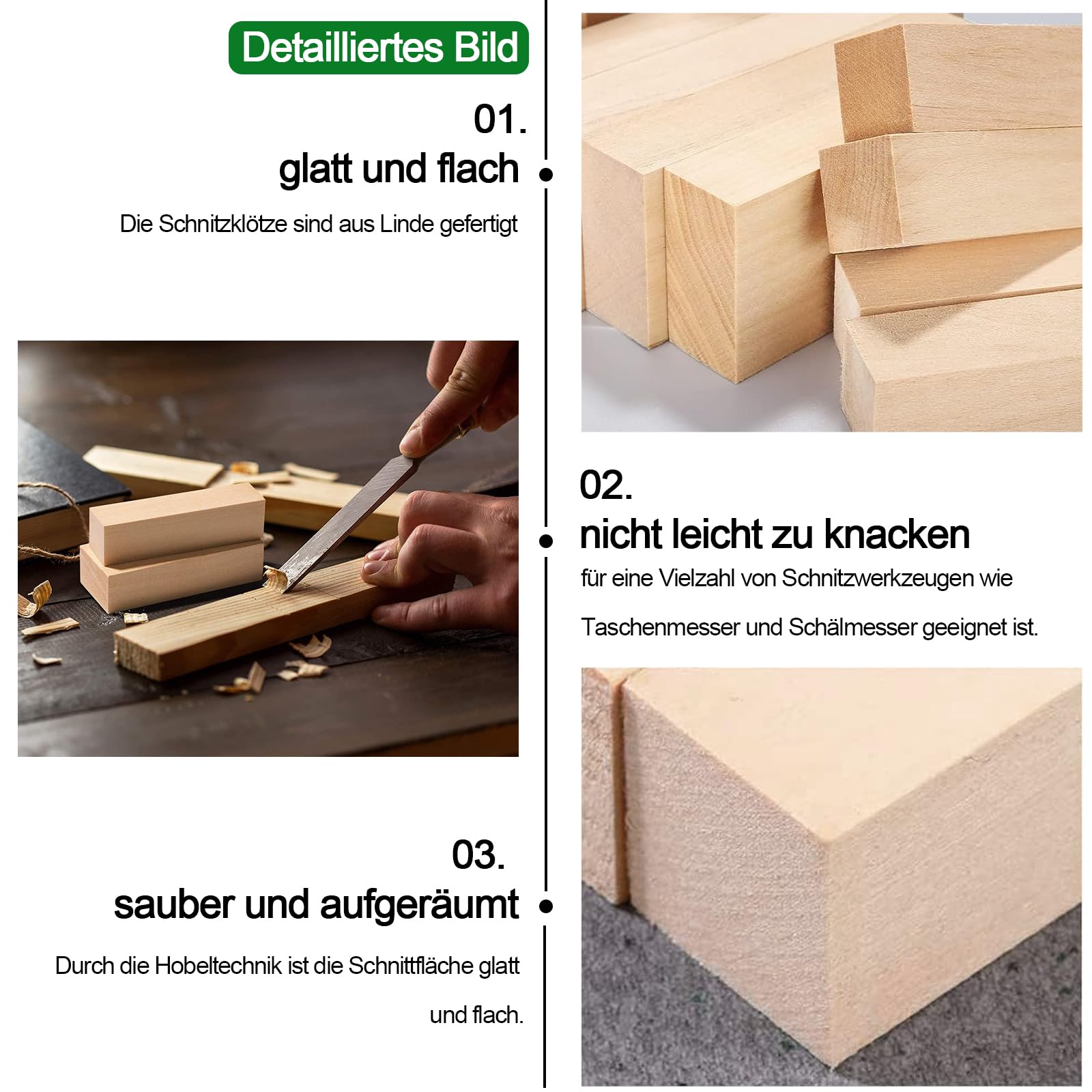 12 Blocs De Bois Tournés En Tilleul Massif - Dimensions : 1,25 X 1,25 X 5,75 Pouces - Parfaits Pour Le Tournage Et La Sculpture