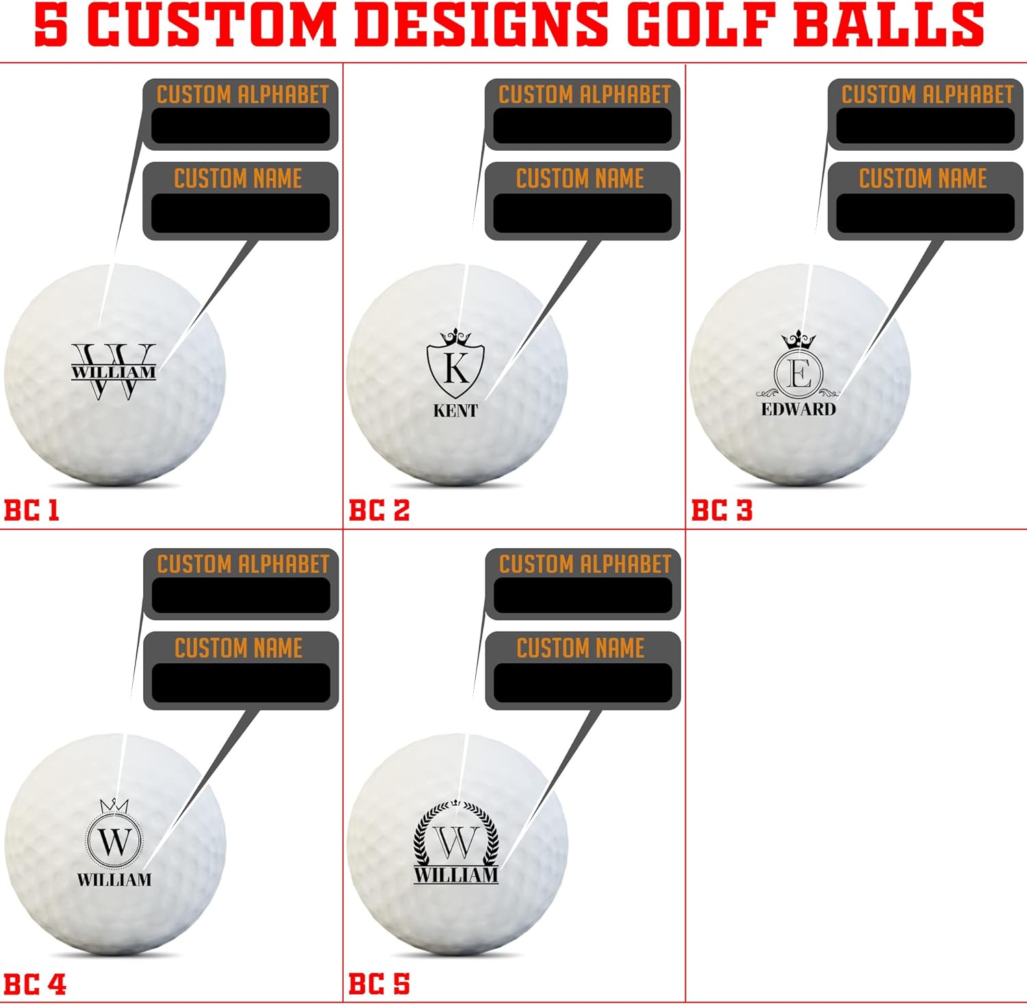 Custom Golf Gift for Men Unique, Women - Personalized Golf Ball Marker Gift with Luxury Box, Gifts for Golfers Men, Funny Golf Gift for Dad, Mom, Him, Boss on Anniversary, Birthday, Christmas