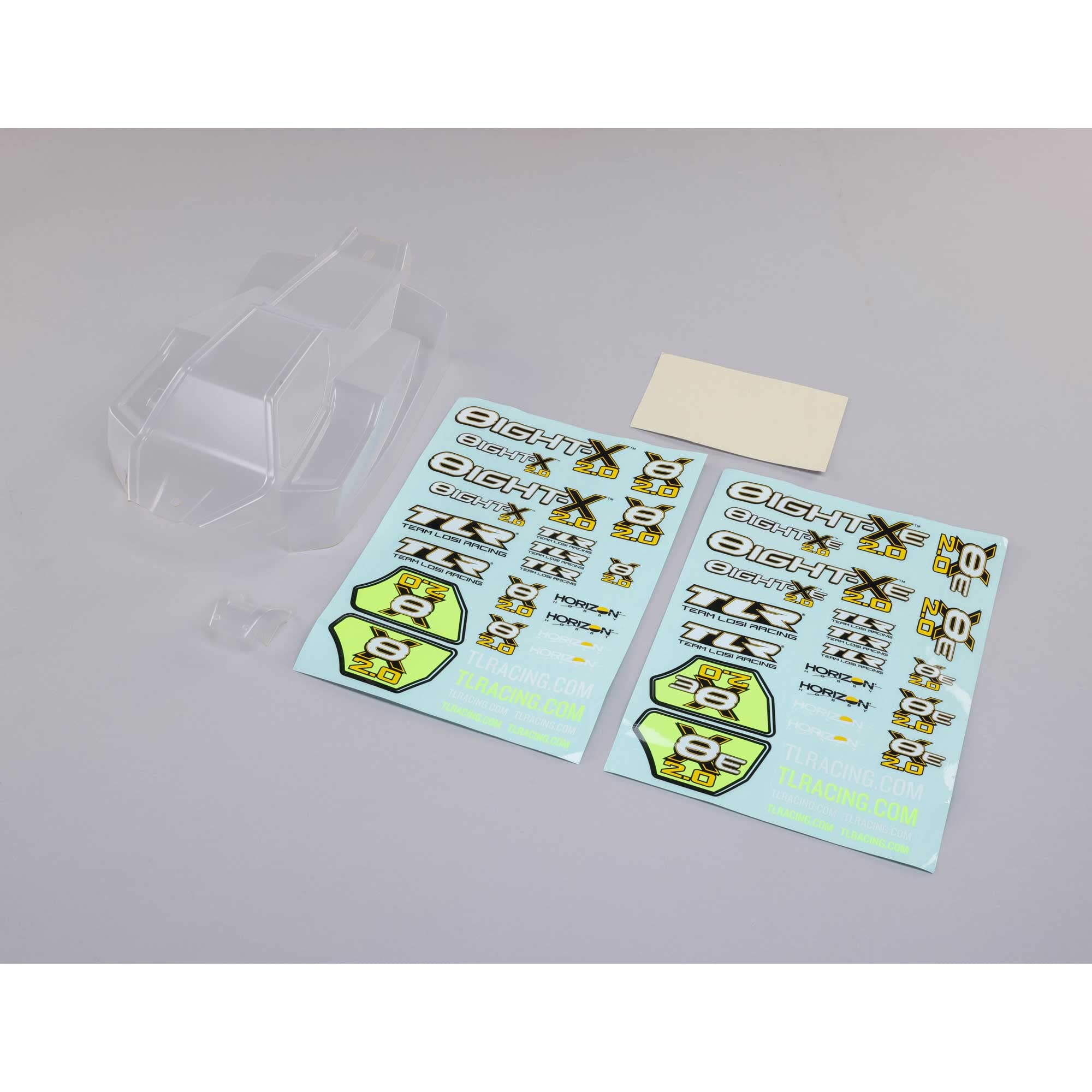TEAM LOSI RACINGBody Set Clear w/Decals 8X 8XE 2.0 TLR240018 Car/Truck Bodies Wings & Decals