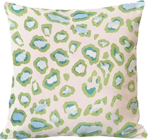 Vista 706 de ArogGeld Chinoiserie - Fundas de almohada escénicas asiáticas, estilo asiático, funda de almohada azul y verde Kelly, funda de cojín para decoración