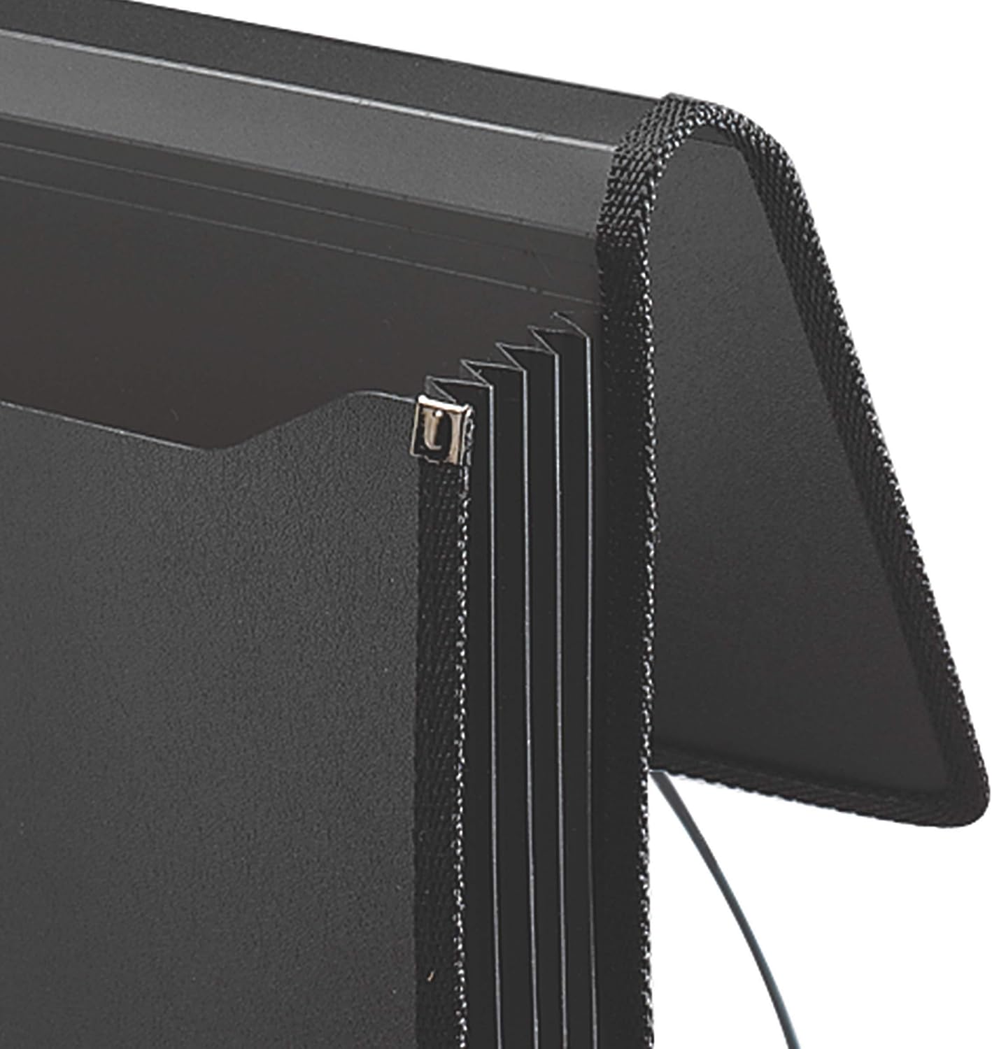Smead Premium Poly Premium Expanding File Wallet with Closure, 5-1/4" Expansion, Legal Size, Black (71510) : Two Pocket Expanding Folder : Office Products