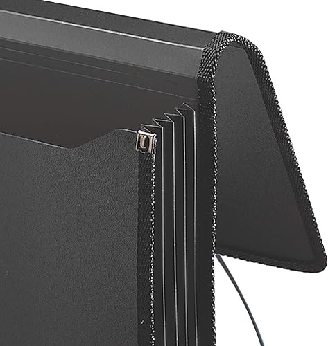 Miniatura 3 de Smead Poly - Cartera expandible prémium con cierre expansión de 5-14 pulgadas tamaño legal color negro 71510