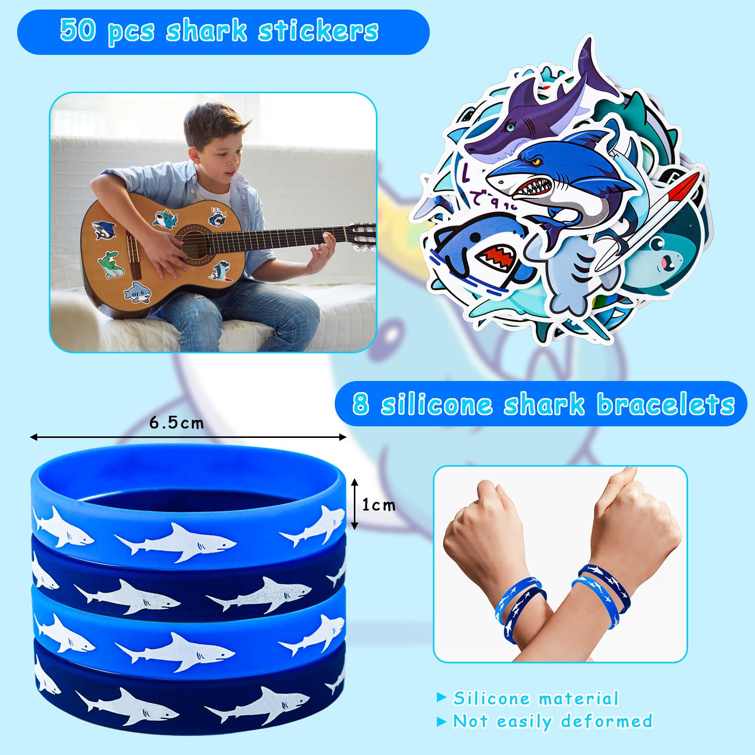 Turnen-Party Geschenkset Mit 24 Slap-Armbändern & 50 Aufklebern – Perfekt Für Geburtstag, Dekoration, Schulturnen & Preise